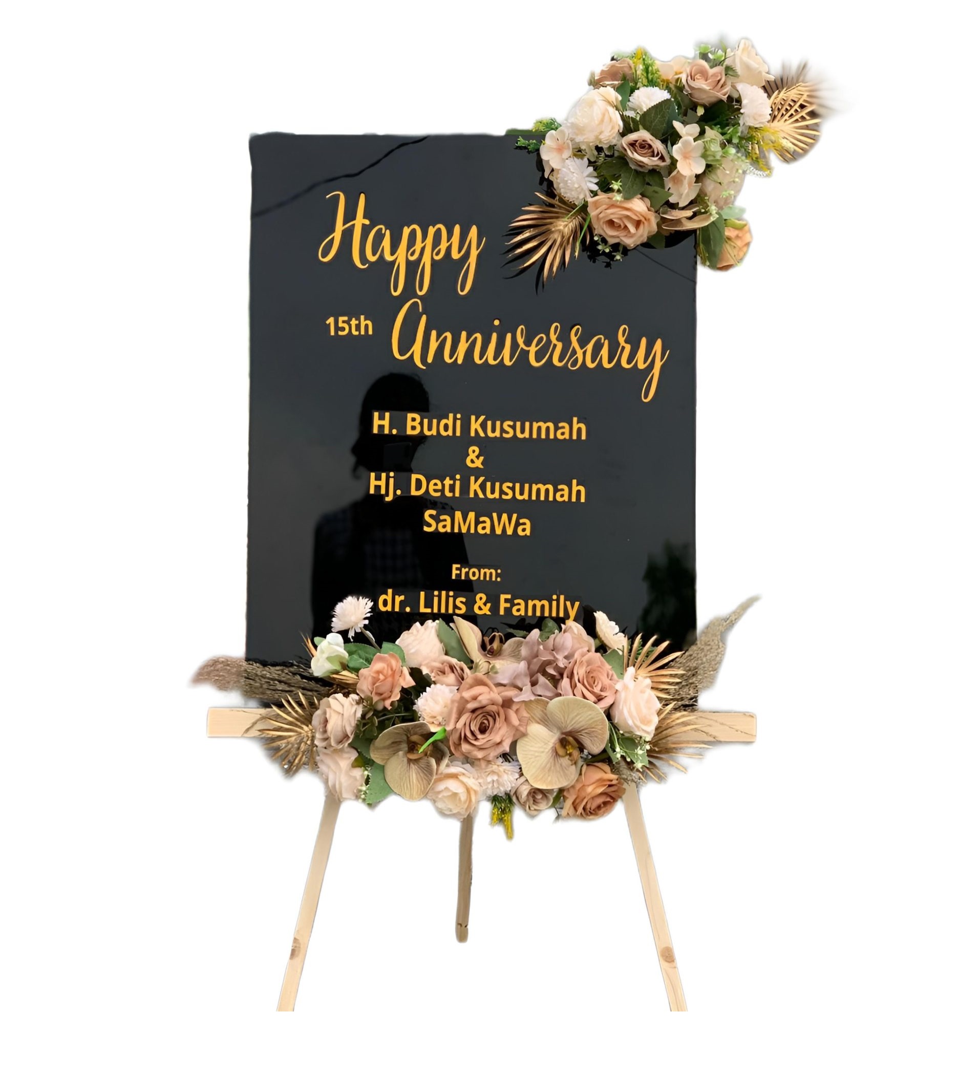 Papan Bunga Akrilik Malo